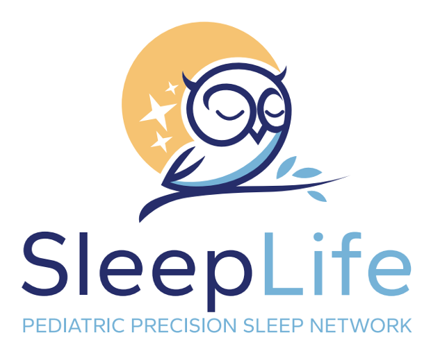 SleepLife Pediatric Precision Sleep Network logo with owl sitting on branch