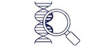 magnifying glass over dna strand