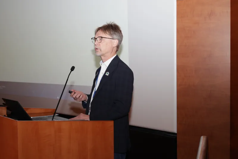 Dr. Alan Beggs speaking at the 2025 Pediatric Rare Disease Summit