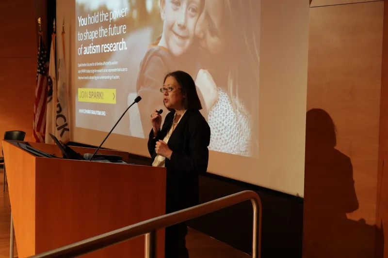 Dr. Wendy Chung speaking at the 2025 Pediatric Rare Disease Summit