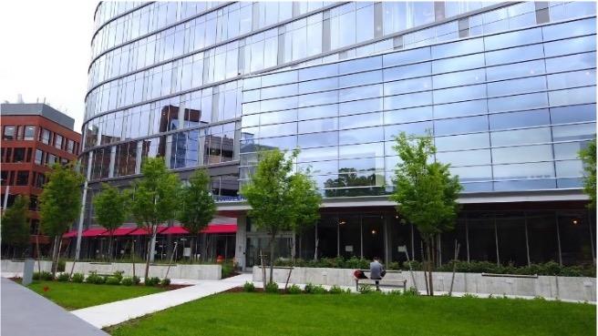 the entrance door at 2 Brookline place. 