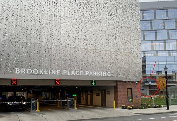 Brookline place parking garage.